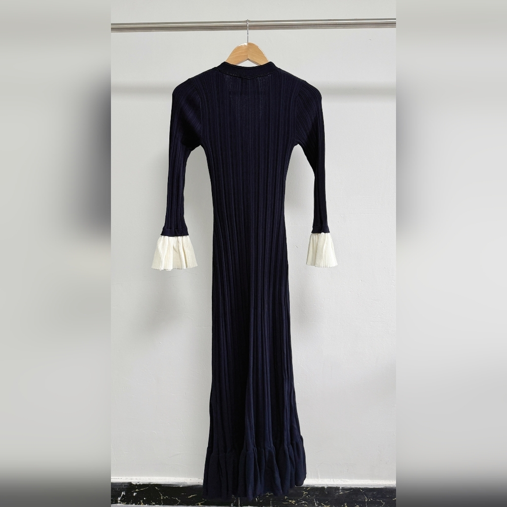 Sandro Two Tone Knit Maxi Dress - Picture 8 of 15